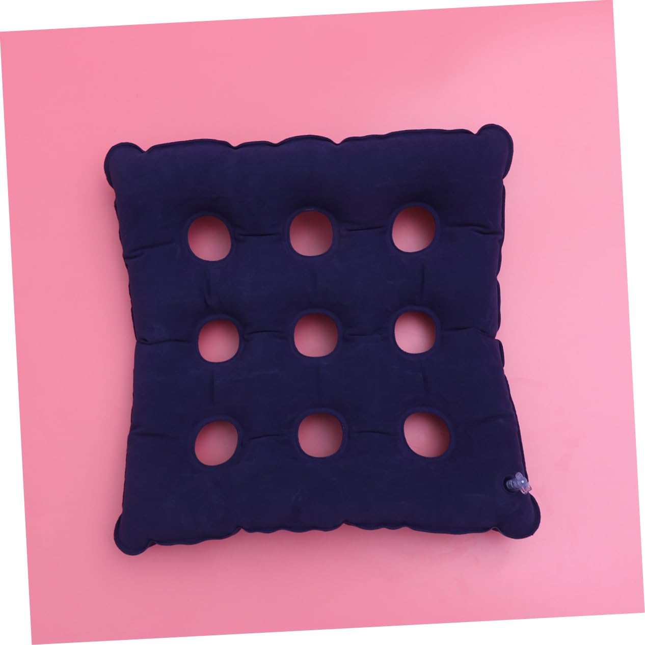 KOMBIUDA Cojín Inflable para Silla de Ruedas Azul de Flocado