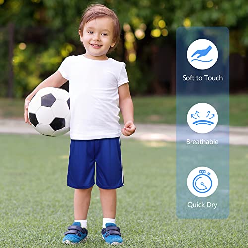 Resinta 5 Pack Toddler Boy's Mesh Shorts Quick Dry Performance Shorts Boys Athletic Shorts Stripe Basketball Shorts, 4T #TOP5
