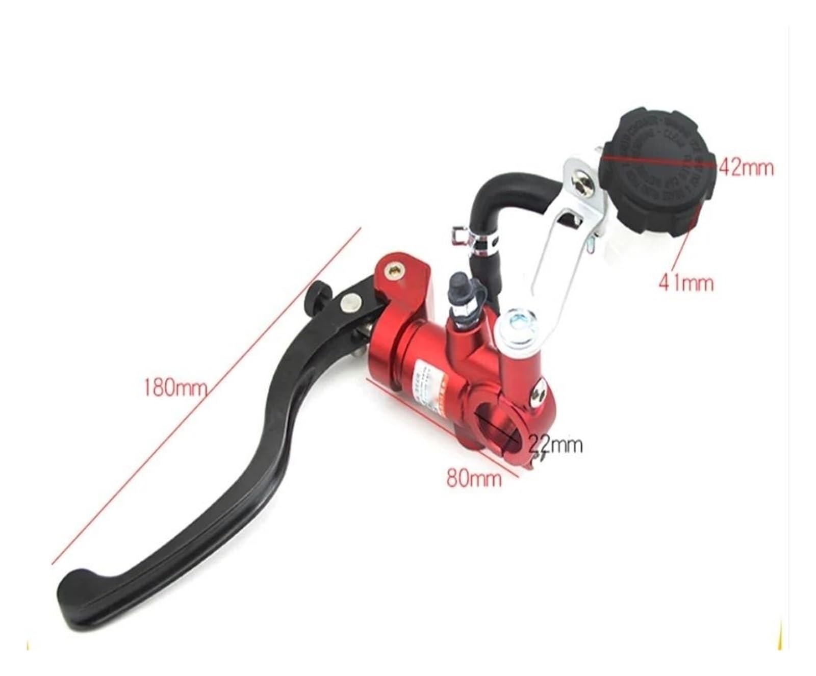 Leva frizione freno moto Freno per moto per scooter leva pompa freno frizione radiale 17,5 mm installazione cilindro per maestro 22(Seliver)