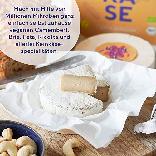 Fairment Starter Kit Keinkäse - vegane Käsealternativen selber machen Set, Käse aus Nüssen, Cashew Käse, Bio Käse zum selber machen, Veganer Cheese, DIY Käse - Image 4