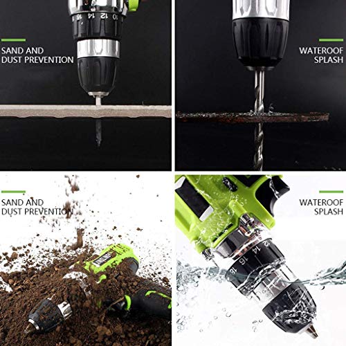 Samnuerly Kombi-Bohrschrauber, Akku-Bohrschrauber, 16,8 V, Li-Ionen-Akku, 18 + 1 Drehmomentbohrmaschine, kabellos, wiederaufladbar, LED-Arbeitsleuchte für Heimwerker, zum Entfernen von Schrauben – Bild 5