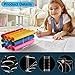 Tuanse 3 Pack Vinyl Roll Holder Rack 60 Holes Acrylic Craft Vinyl Storage Organizer High Capacity Lightweight Sturdy for Art Room Organization