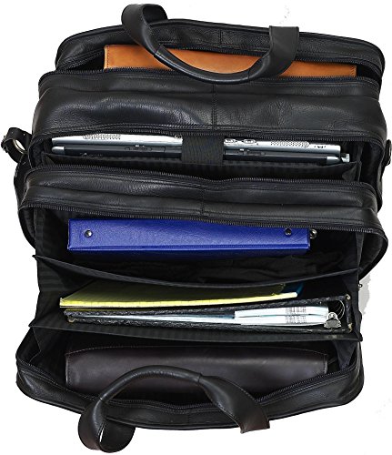 X-Wide Executive Computer Briefcase in Black Customize: Yes2