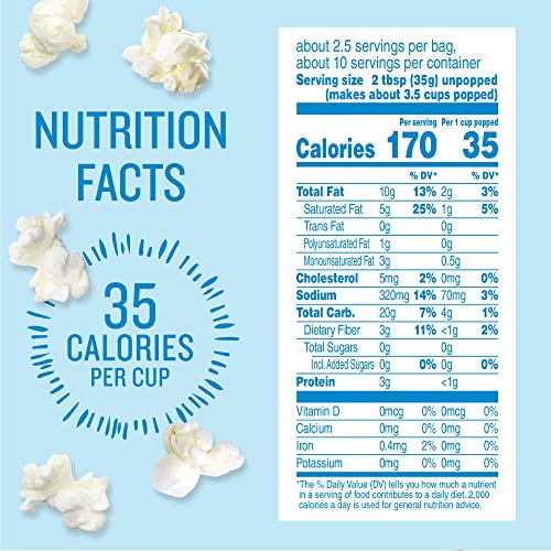 Image of Angie's BOOMCHICKAPOP Real Butter Microwave Popcorn, 3.29 oz. Classic Bags 4-Count (Pack of 6)