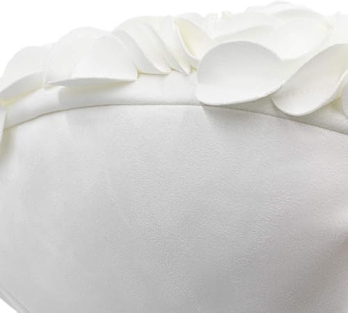 Miniatura 4 de JWH - Funda de cojín con forma de corazón y diseño estético de flores estéreo en 3D, funda de cojín estilo romántico rural europeo para decoración