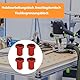 aghoer Aluminiumlegierung Bankklemme, 6 Stück Bank Hunde, 20 mm Bankklemmen, Bench Dogs Edelstahl, Werkbank Stopper, für Feste Bänke (Rot)