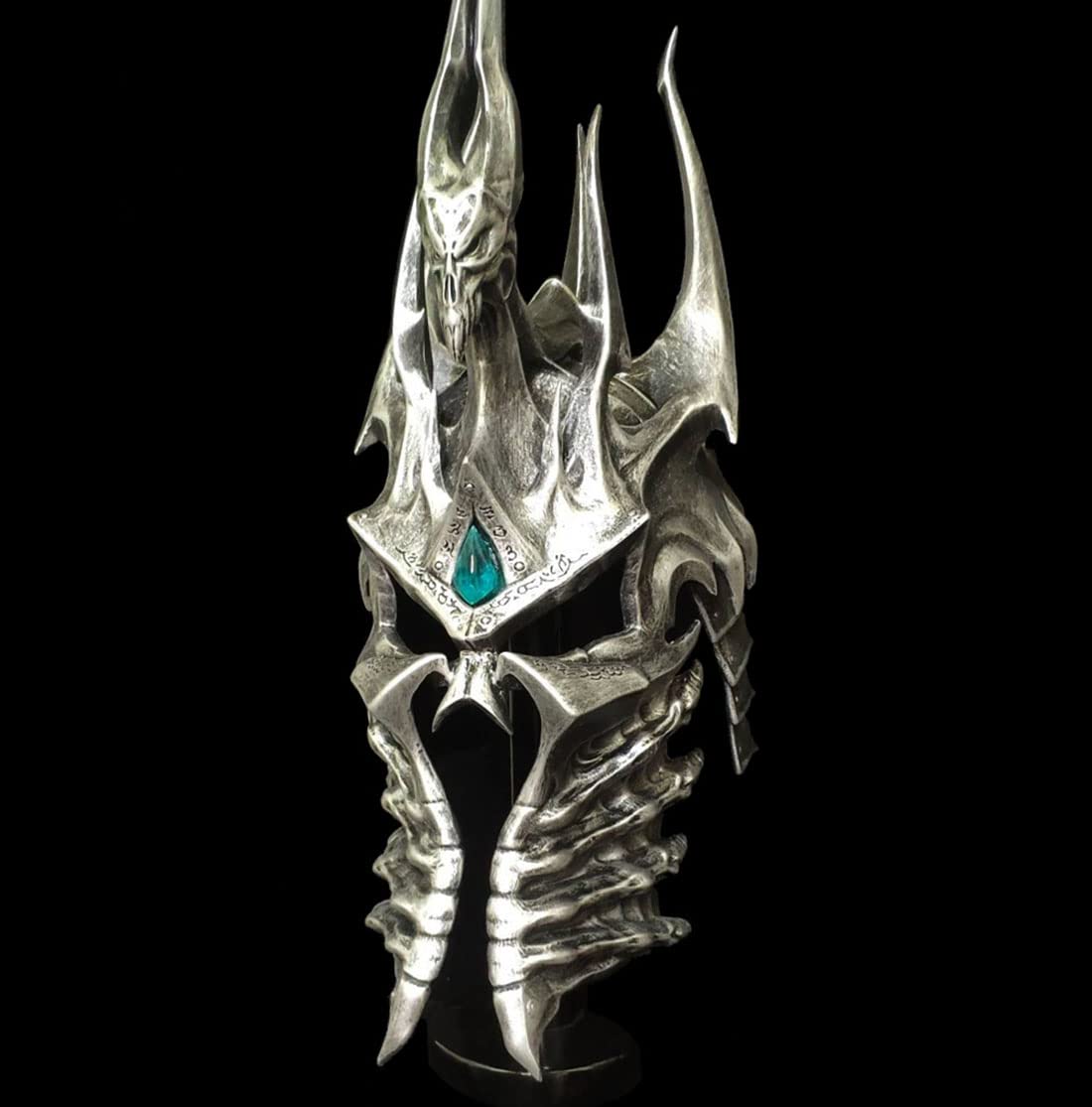 ACBAGINorron The Ghost Knight Lich Overlord Cosplay Helmet Full Size Glacier Crown Props Resin