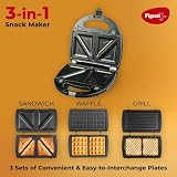 Pigeon 3-in-1 Sandwich Maker with Waffle Plates — view 3
