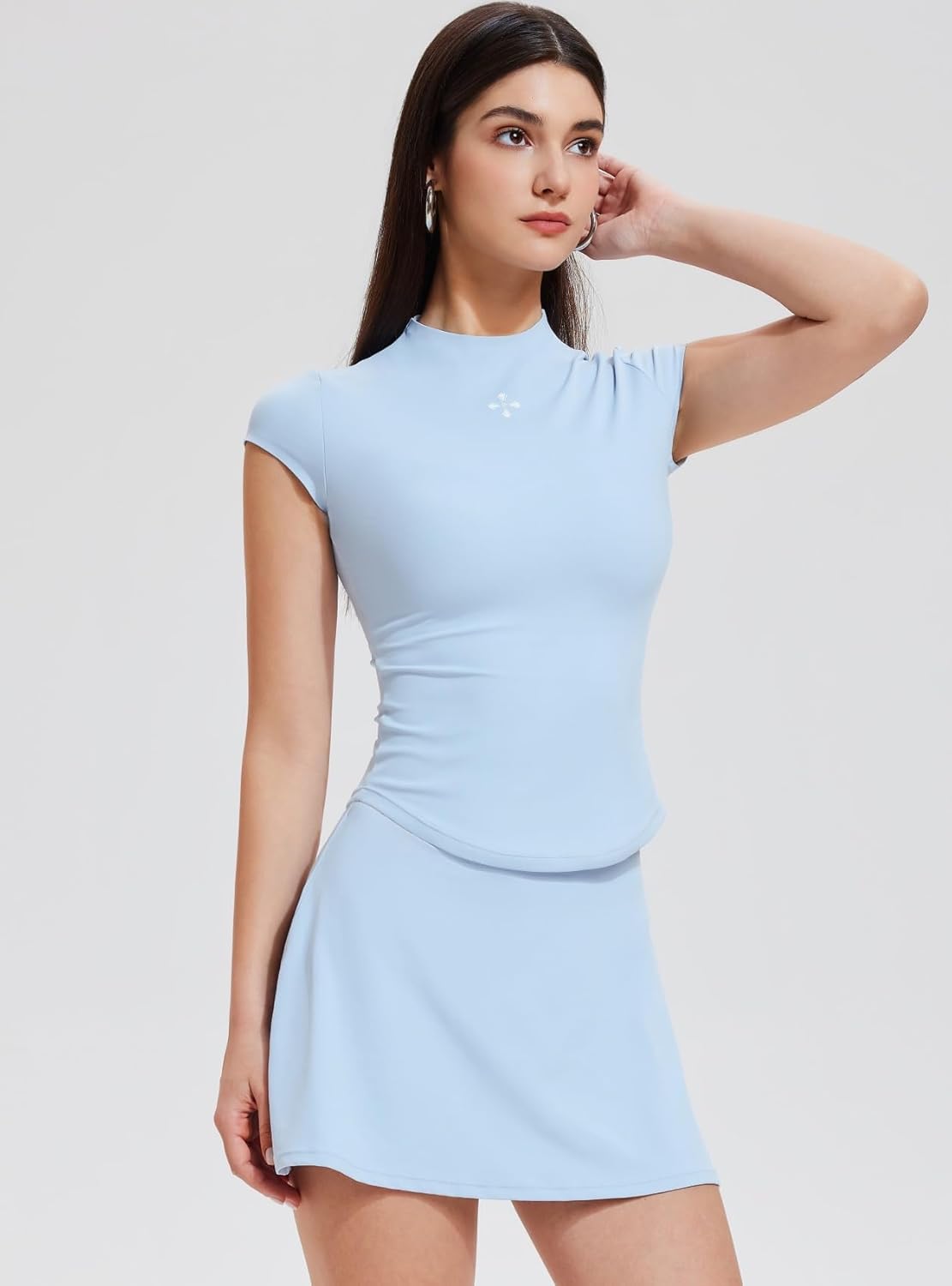 AFZ Tennis Skirt Sets Women 2 Piece Outfits Summer Vacation Athleisure Skort Set Dressy Matching Sweatsuits - Image 3