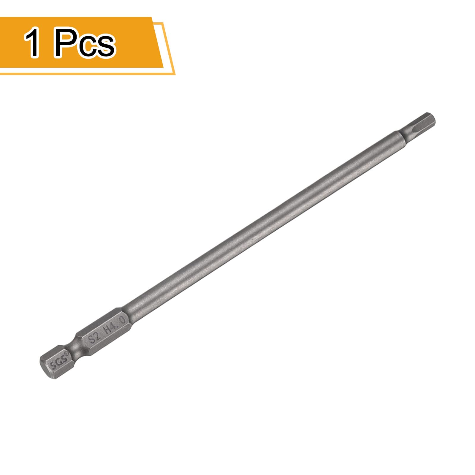 QUARKZMAN H4,0 Chiavi a Brugola per Punte da Trapano 4mm Punte Metriche Piane 1/4" Attacco Esagonale 200mm (8") Punta Cacciavite Esagonali Magnetico Lungo Industriale per Viti