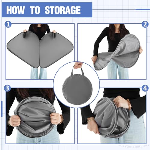 image for Juexica Foldable Office Cubicle and Desk Shade, Portable 27.5 Inch Cub