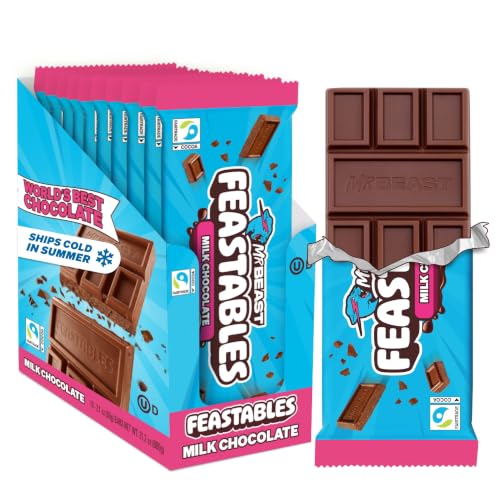 MrBeast Feastables Milk Chocolate King Size 10-Count