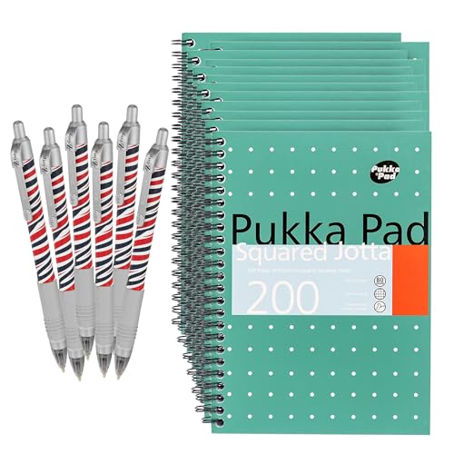 Cahier à spirales Pukka Pad Jotta A5 doté de bords perforés et papier 80g de qualité