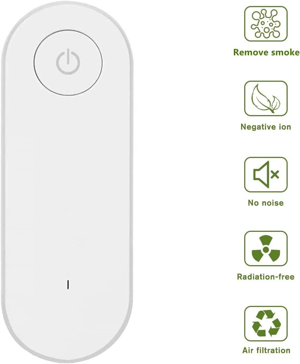 Purificatore d'aria plug-in USB, mini purificatore portatile per la casa e più adatto per camere da letto, servizi igienici, soggiorno, bagni, armadi, hotel, camera per animali domestici