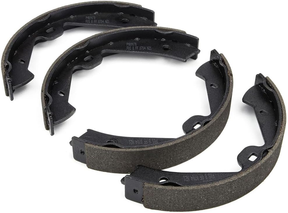 Parking Brake Shoes Rear Set fits Porsche Cayenne 2016 4.2L V8, fits Volkswagen Touareg 2011 2012 2013 2014 2015 2016 2017 4.2L V8, Emergency Brake Shoe