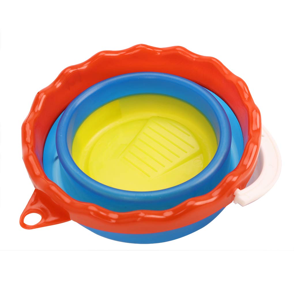Limpiador de pinceles y pinceles para pintar con mango y cubo de pesca