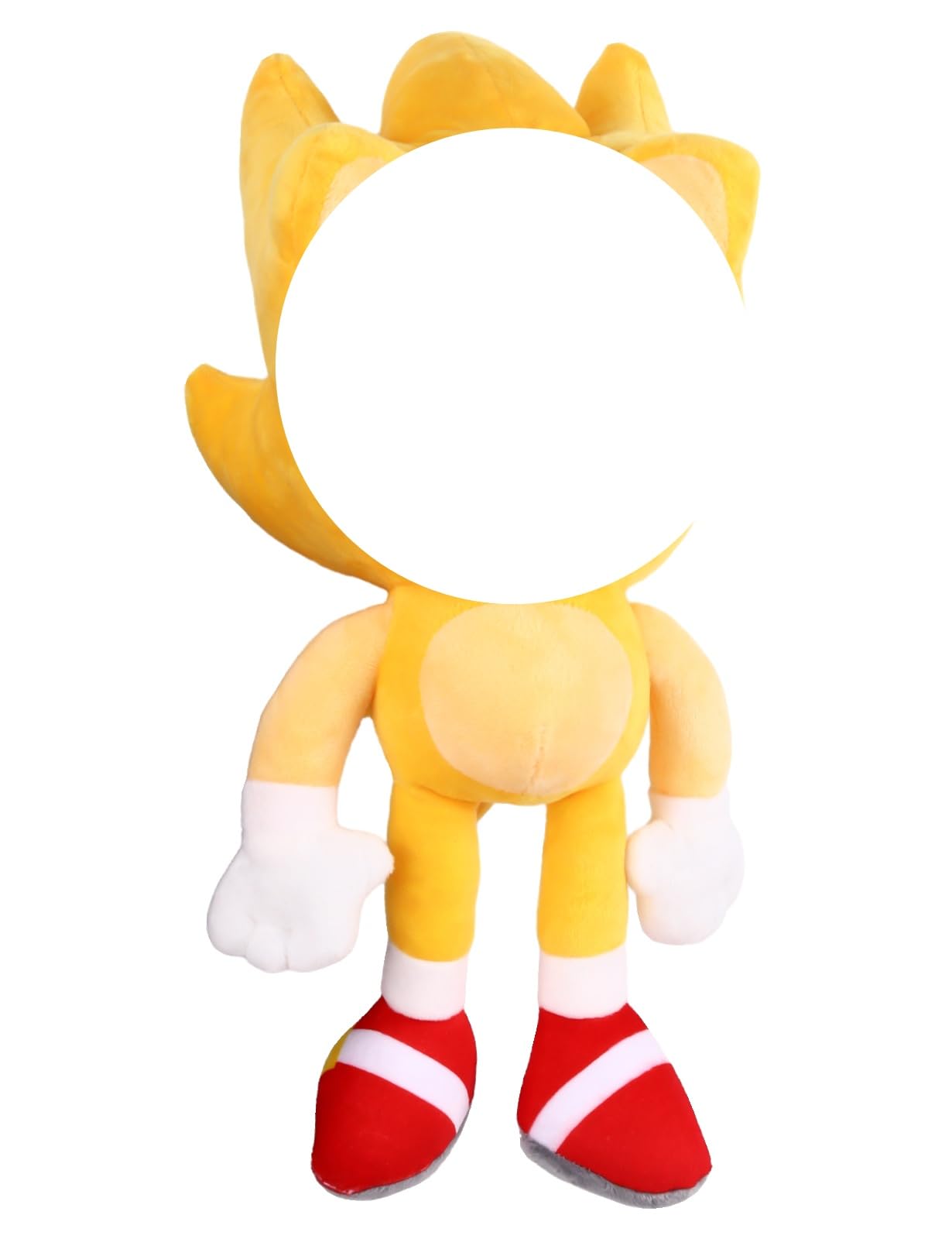 viallolipa Anime Plush Toy, 30cm Yellow Stuffed Plush Doll, Cute Cartoon Collectable Home Decoration for Kids Boys Girls Birthdays Gift