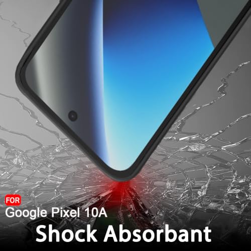Image of TheGiftKart Sleek Back Cover Case for Google Pixel 10A | Slim Fit Protective Design | Ultra Matte Finish | Camera Protection Bump | Soft Silicon Case Cover for Pixel 10A (Silicone, Black)