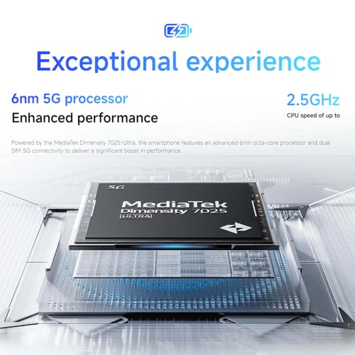 XIAOMI Redmi Note 14 5G Smartphone 8+256GB 108MP MediaTek Dimensity 7025-Ultra 120Hz Eye-Care Screen 5110mAh with NFC, Without Charge (Black) – Image 4