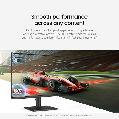 Samsung 24” (S40GD) Borderless Business Monitor with IPS Panel, 100Hz Refresh Rate, Eye Saver Mode, Ergonomic Design, Game Picture Mode, LS24D402GANXGO, 3 Yr Warranty - Image 6