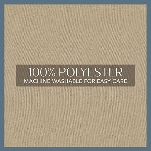 Elrene Home Fashions All Seasons Energy Efficient Room Darkening Rod Pocket Window Panel, 52" X 84" (1), Gold #TOP4