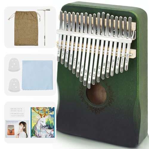 Image of Kalimba Thumb Piano 17 Key,Mbira Instrument,Musical Gift for Kids & Adults