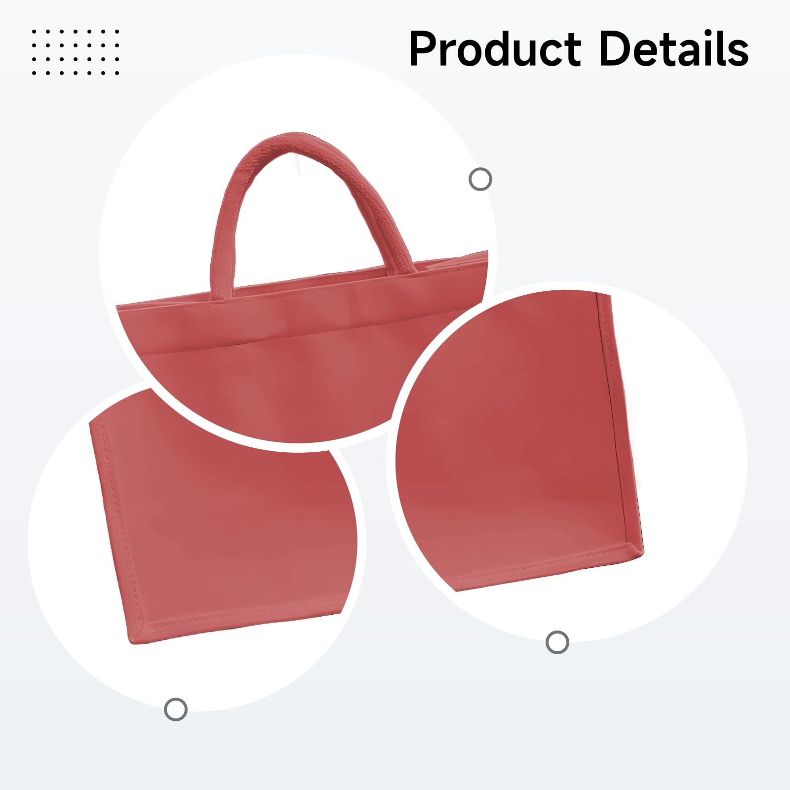 Art Portfolio Tote Bag, płócienna torebka o dużej pojemności dla artystów i studentów, wzór haftu, czarno-biała, jasnofioletowa, różowa, opcje, wszechstronny organizer do przechowywania