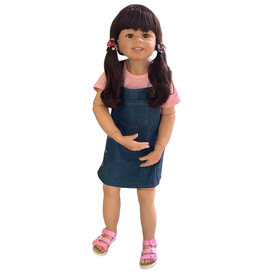 エファンビー社　1969年製ベビードール ドイツ製ヴィンテージベビードールと木製トイレ洗面台セット