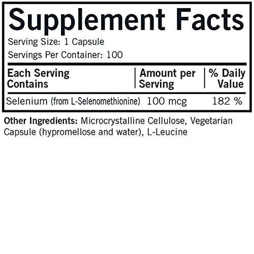 Selenium 100 Mcg Capsules - Hypo - 100 Ct. #TOP1