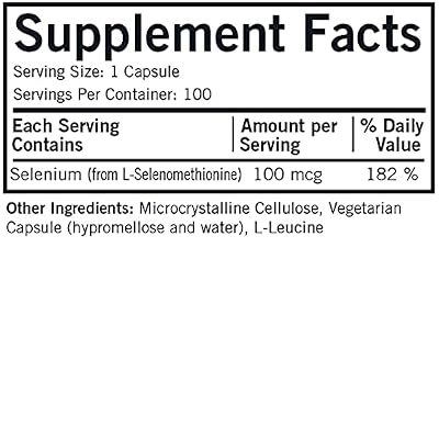 Selenium 100 mcg Capsules - Hypo - 100 ct.