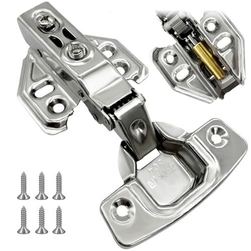 12pcs Soft Close Hinges for Kitchen Cupboards Wardrobe Furniture