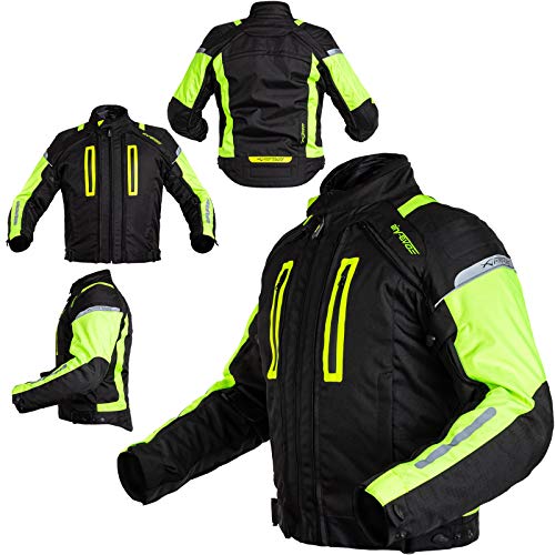 Blouson moto motard textile mesh imperméable avec protections homologuées