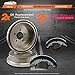 Max DS926042 Rear Premium OE Replacement Drums and Shoes Combo Brake Kit