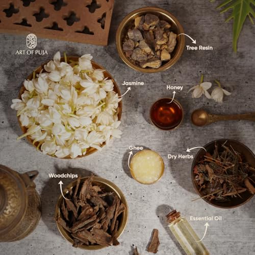 Image of Jasmine (Mogra) Handcrafted Incense-30 Premium Agarbatti Stick | 1 Hr Burning Time, 2+ Hr Retention | Long Lasting Floral Aroma, Low Smoke | Free Agarbatti Stand | Incense Sticks for Home