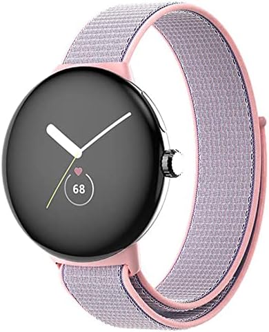 JMINICVER Compatible with Google Pixel Watch Band Women Men, Soft Sport Stretch Nylon Band Replacement strap Bracelet for Google pixel Smartwatch 2022 Women Men