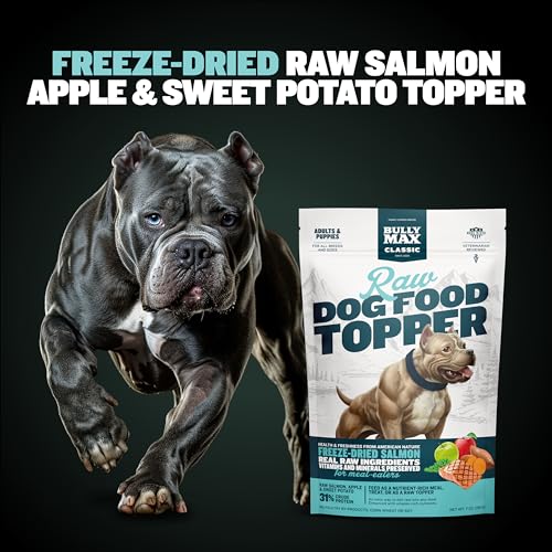 Bully Max Freeze-Dried Raw Dog Food Toppers for Puppies & Adult Dogs - Salmon with Real Fruits & Veggies - Meal Enhancers with Vitamins & Minerals - Feed as Puppy Treat or Dog Meal - Thumbnail 2