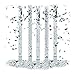 Produktbild 5 x Party Popper 80 cm im Konfettikanonen Set, Konfetti Bombe für Hochzeit und Geburtstag, Konfetti Shooter, 6-8 m Effekthöhe, silber metallic