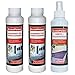 Produktbild 3 Stück Set = 3 x 250 ml Flasche (1x Vinylpflege, 2x Konditionierer) für Doppelbetten Wasserbetten, Suchbegriffe: Vinylreiniger Vinylpflege Konditionierer Anti Luftblasenbildung Conditioner Wasserbetten Wasserbettenreinigung Vinylpflegereiniger PVC Gummi Laken Bettlaken Bezug Reinigung Pflege, ausreichend für 2 Stück Einzelbett/Einzelbetten z. B. 1,00 x 1,90 m oder für ein Doppelbett