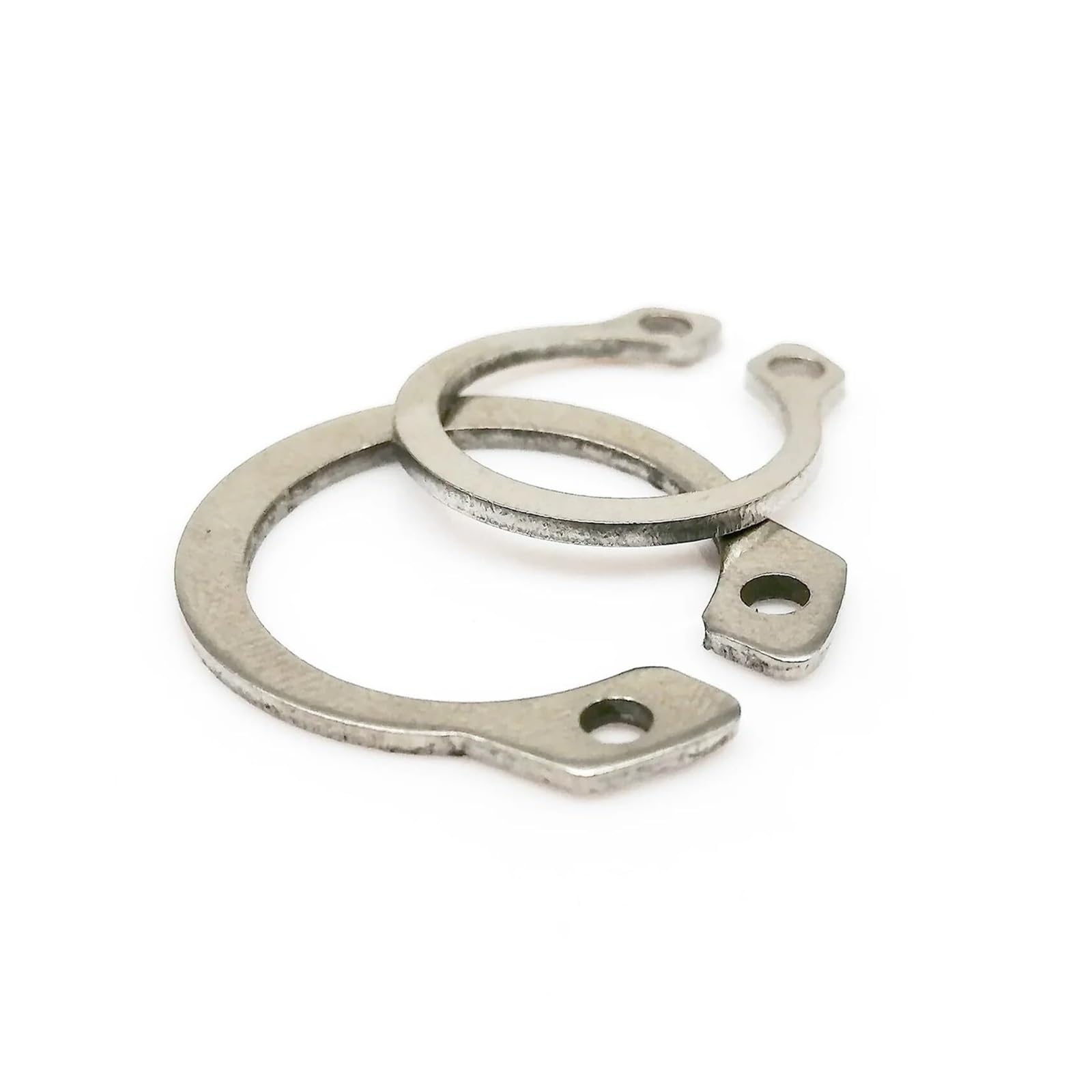 Bearing, M3 to M40 304 Stainless Steel Black 65mn 3-40mm Shaft C Type External Circlip Bearing Retaining Clip Snap Ring Wear Resistance(304 Stainless Steel,M15 25pcs)