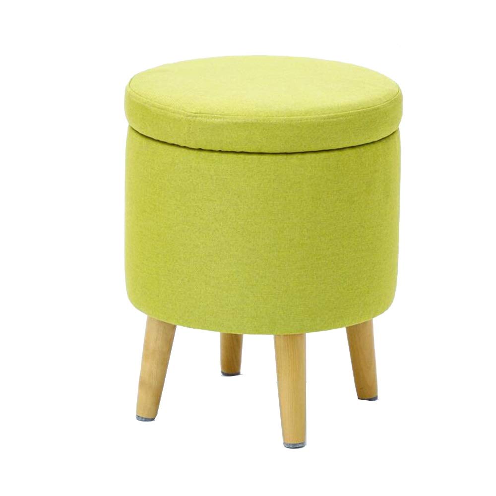 Tabouret en bois rembourré et pouf coffre haute résilience