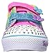 Skechers Kids Twinkle Toes Shuffles Sweet Steps Light-Up Sneaker,Rainbow Multi Flowers,9 M US Toddler