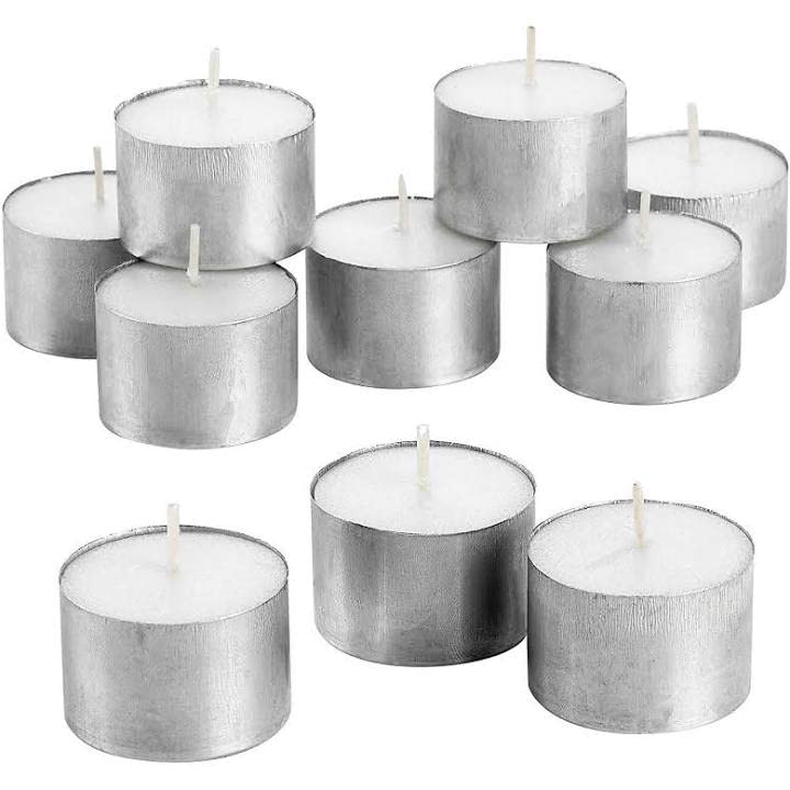 Unscented Long Burning Candles for Home Decor and Celebrations Festival Party Favors & More | Wax Candles Approx 9 Hour Burning Time | Home Decoration Smokeless Wax Candles Tealight - Set of 40