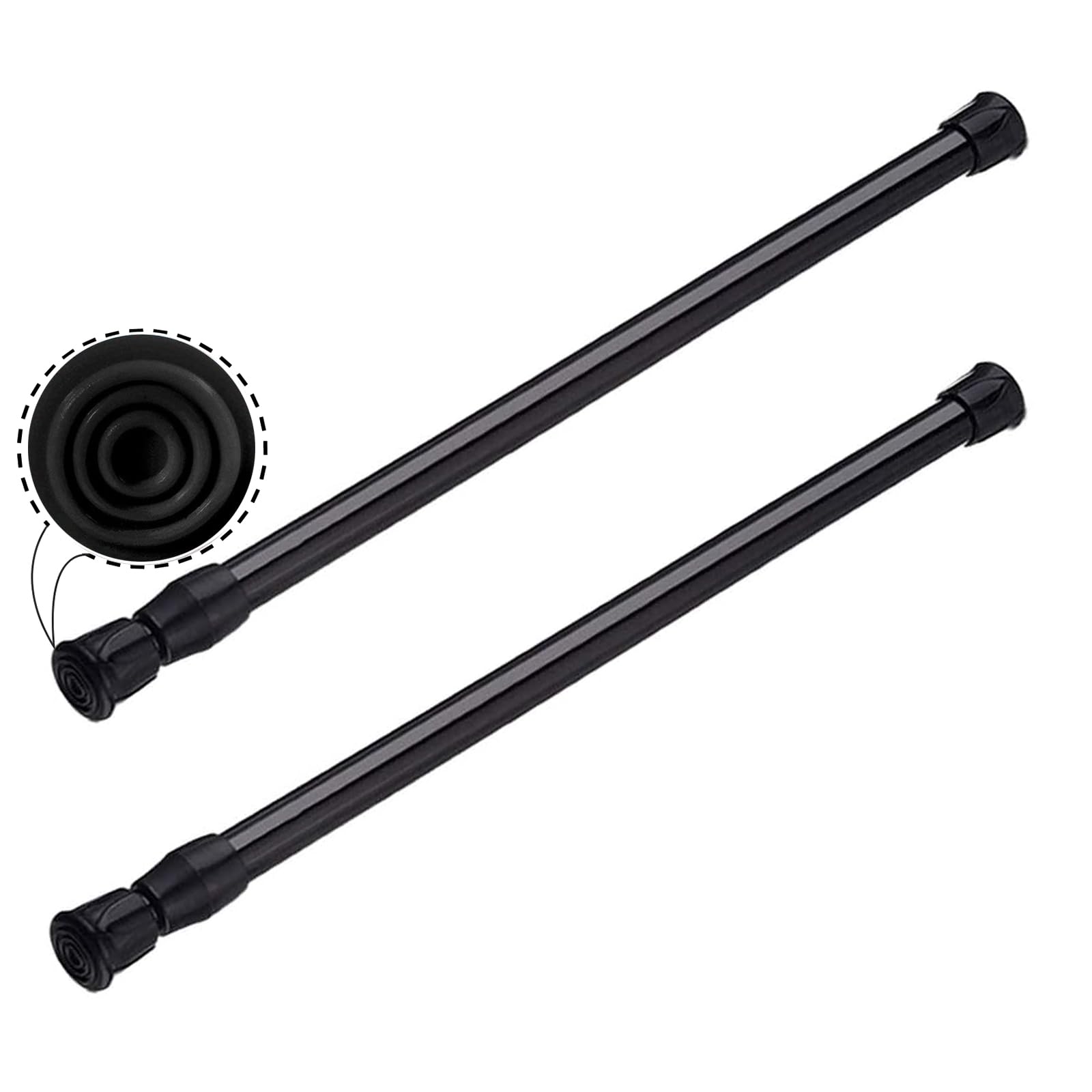 Amazon.com: CIFIRRET 2pcs Black Tension Rod 7 to 11 Inch Expandable ...