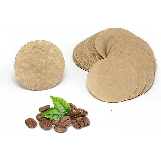 Replacement Unbleached Paper Coffee Filters Round Coffee Maker Filters Compatible with Aerobie Aeropress Coffee & Espresso Makers(100 Pack)
