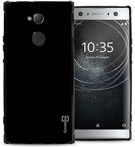 CoverON Slim Fit TPU Rubber FlexGuard Series for Sony Xperia XA2 Ultra Case, Gloss Black