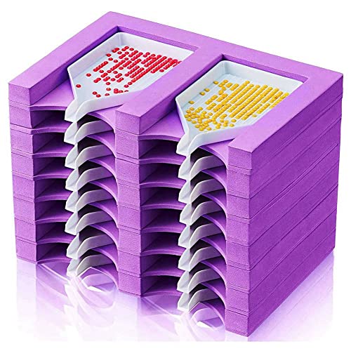 Bandeja de accesorios de pintura de diamante de 16 ranuras para evitar la mezcla de cuentas 3