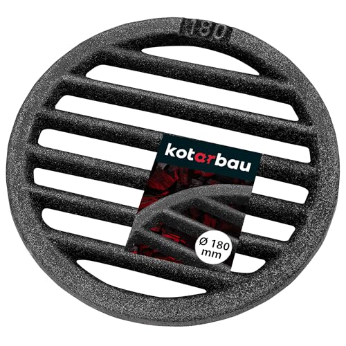 Estufas de Leña Redondas de Hierro Fundido: Ventajas y Modelos para Calentar tu Hogar KOTARBAU® Rejilla de hierro fundido para chimenea, Ø 18 cm, Rejilla para cenizas, Rejilla redonda para chimeneas, estufas, Parilla resistente
