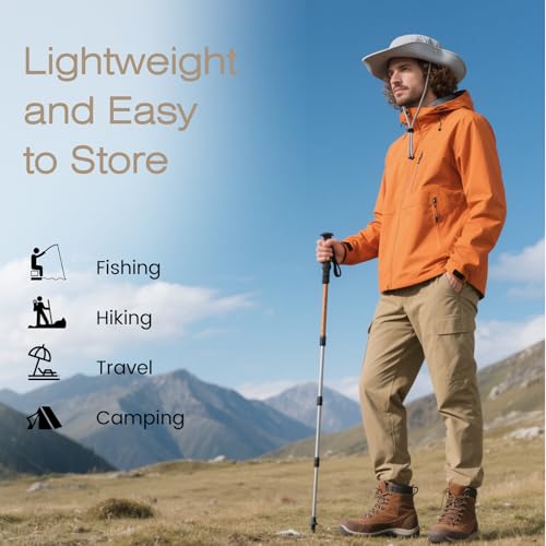 Image of Bucket Hat Wide Brim UV Protection Sun Hat Boonie Hats Fishing Hiking Safari Outdoor Hats for Men and Women