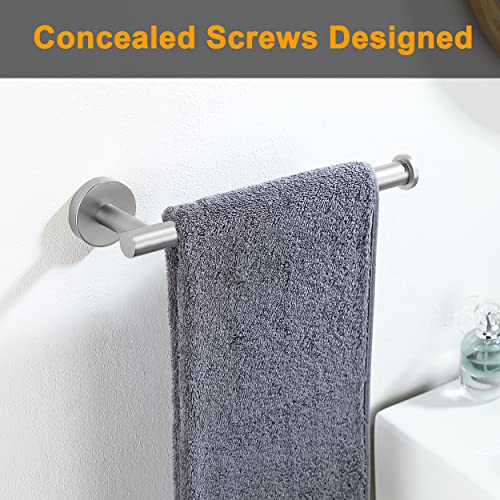 Hand Towel Holder For Bathroom, Brushed Nickel Hand Towel Bar, Sus304 Stainless Steel Hand Towel Hanger, Wall Mounted Small Hand Towel Ring, 9 Inch Round Heavy Duty Towel Rack For Bathroom, Kitchen #TOP1