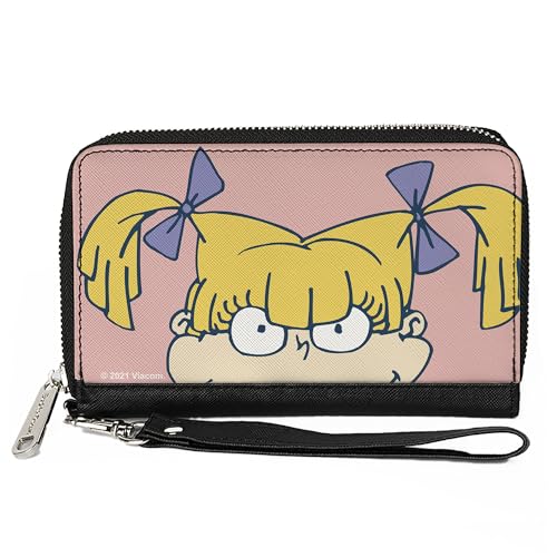 Buckle-Down Women's PU Zip Around Wallet Rectangle-Rugrats, 7.5